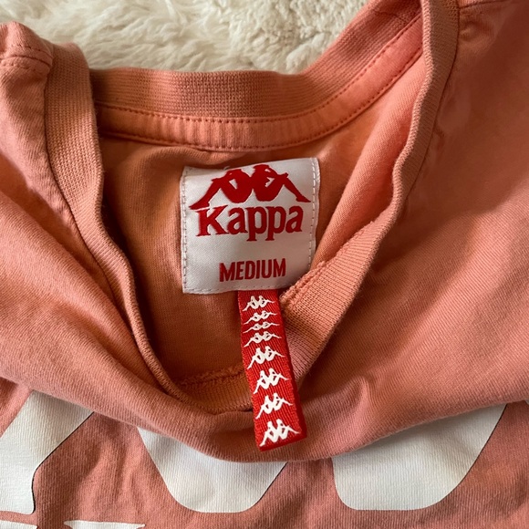 Kappa Shirt Mens Medium PINK CORAL - Picture 4 of 4